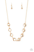 The Imperfectionist - Gold Paparazzi Necklace