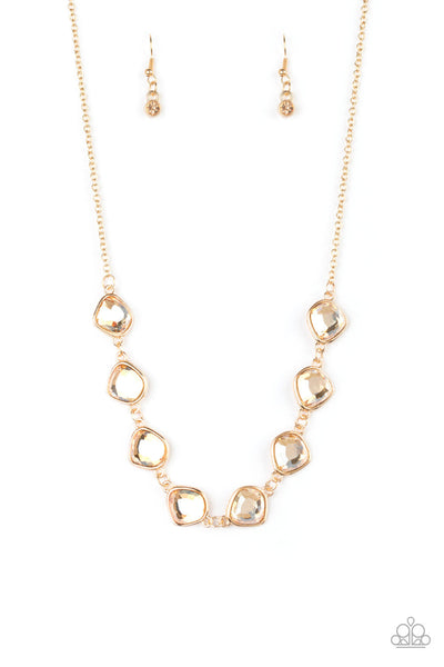 The Imperfectionist - Gold Paparazzi Necklace