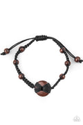 The Road KNOT Taken - Black Paparazzi Bracelet (#490)