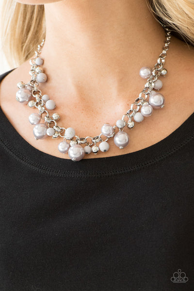 Paparazzi Necklace - The Upstater - Silver (PZ-754)