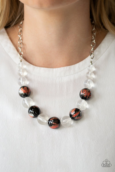 Torrid Tide - Orange - Paparazzi Necklace (#1001)