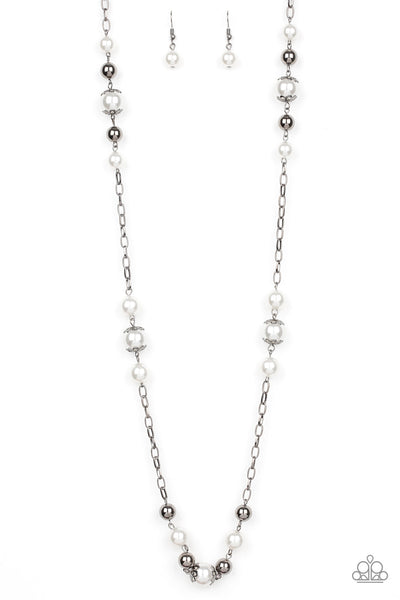 Paparazzi Necklace - Wall Street Waltz - Black (#500)