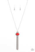 What GLOWS Up - Red Paparazzi Necklace