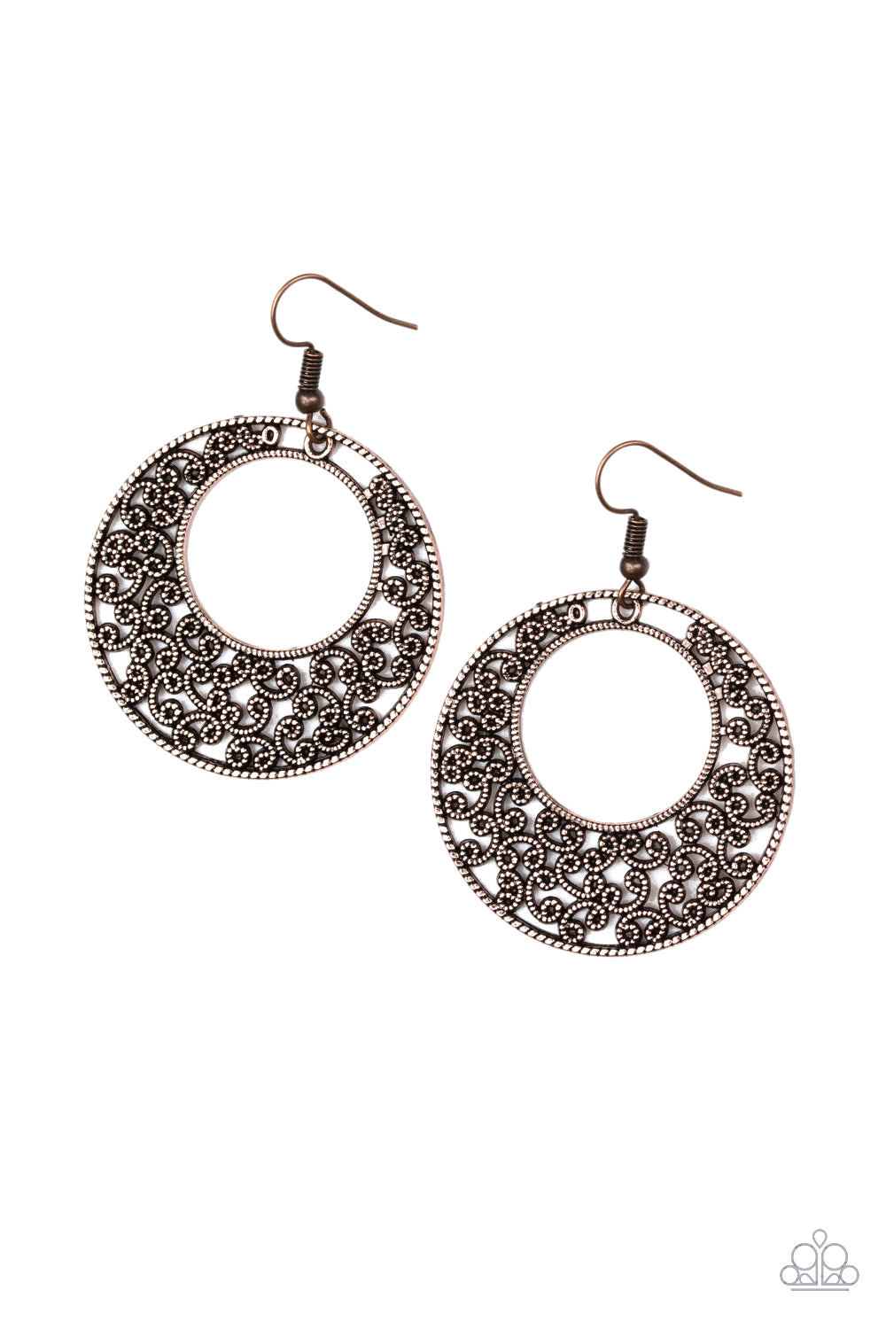 Paparazzi Earrings - Wistfully Winchester - Copper (#250)