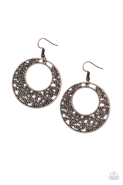 Paparazzi Earrings - Wistfully Winchester - Copper (#250)