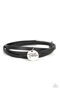 Wonderfully Worded - Black Paparazzi Bracelet