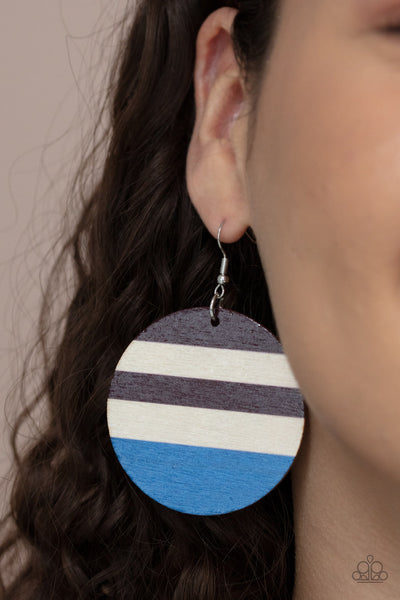 Yacht Party - Blue Paparazzi Earrings