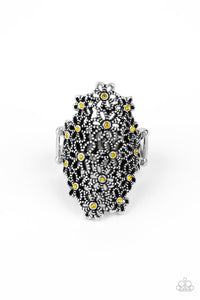 Youre a Sunflower - Yellow Paparazzi Ring