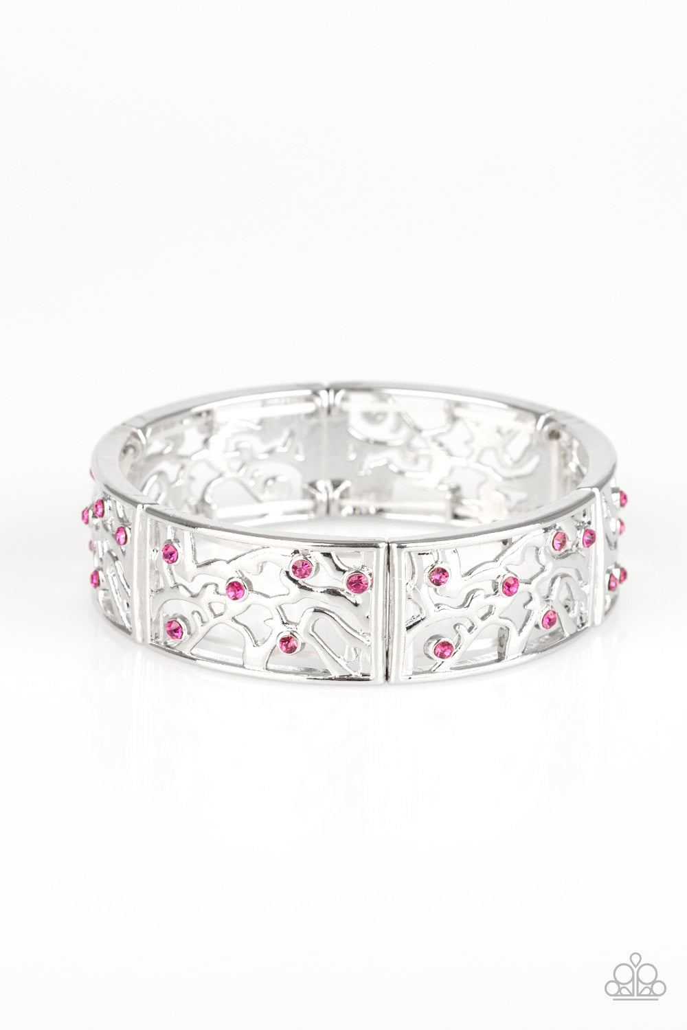 Yours and VINE - Pink-Paparazzi Bracelet (#1261)