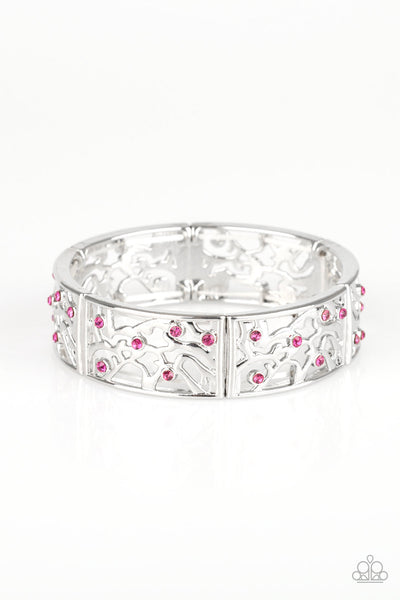 Yours and VINE - Pink-Paparazzi Bracelet (#1261)