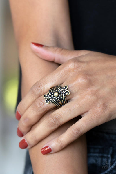 Artisan Artifice - Brass Paparazzi Ring (R087)