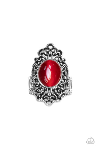 Once Upon a Meadow - Red Paparazzi Ring (P13)