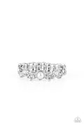 Blissfully Bella - White Paparazzi Ring (T9)