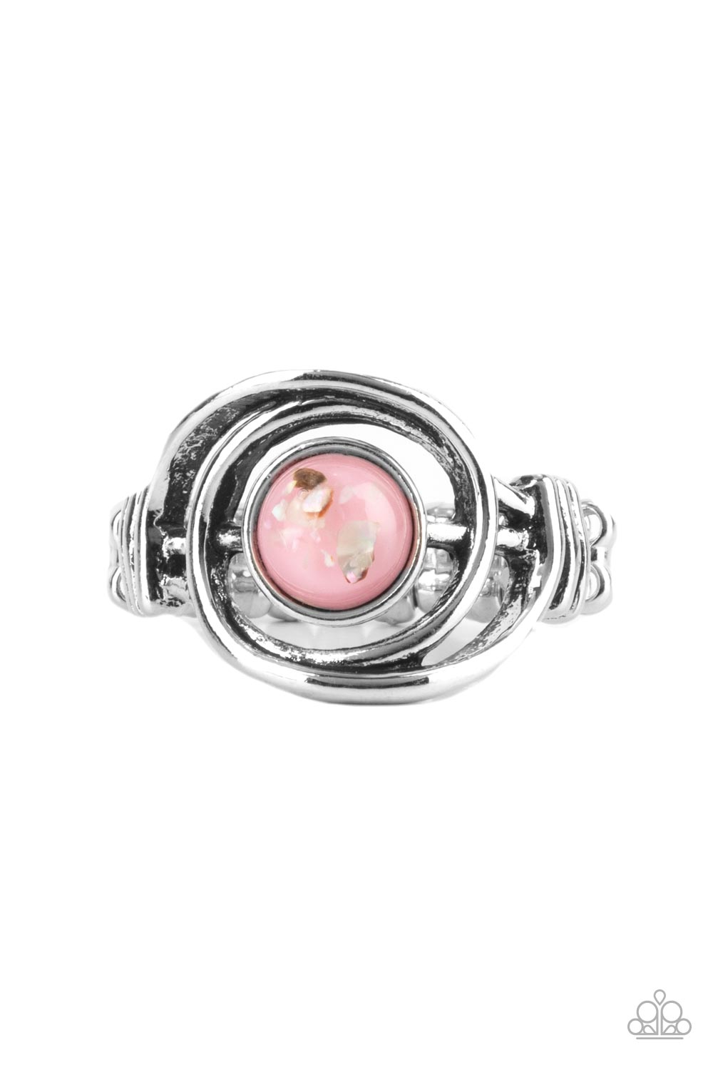 Celestial Karma - Pink Paparazzi Ring (R154)