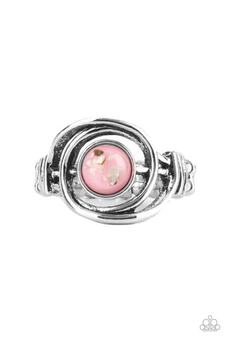 Celestial Karma - Pink Paparazzi Ring (R154)