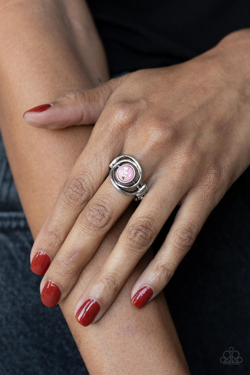 Celestial Karma - Pink Paparazzi Ring (R154)