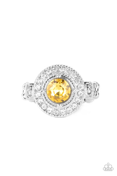 Targeted Timelessness - Yellow Paparazzi Ring (T46)