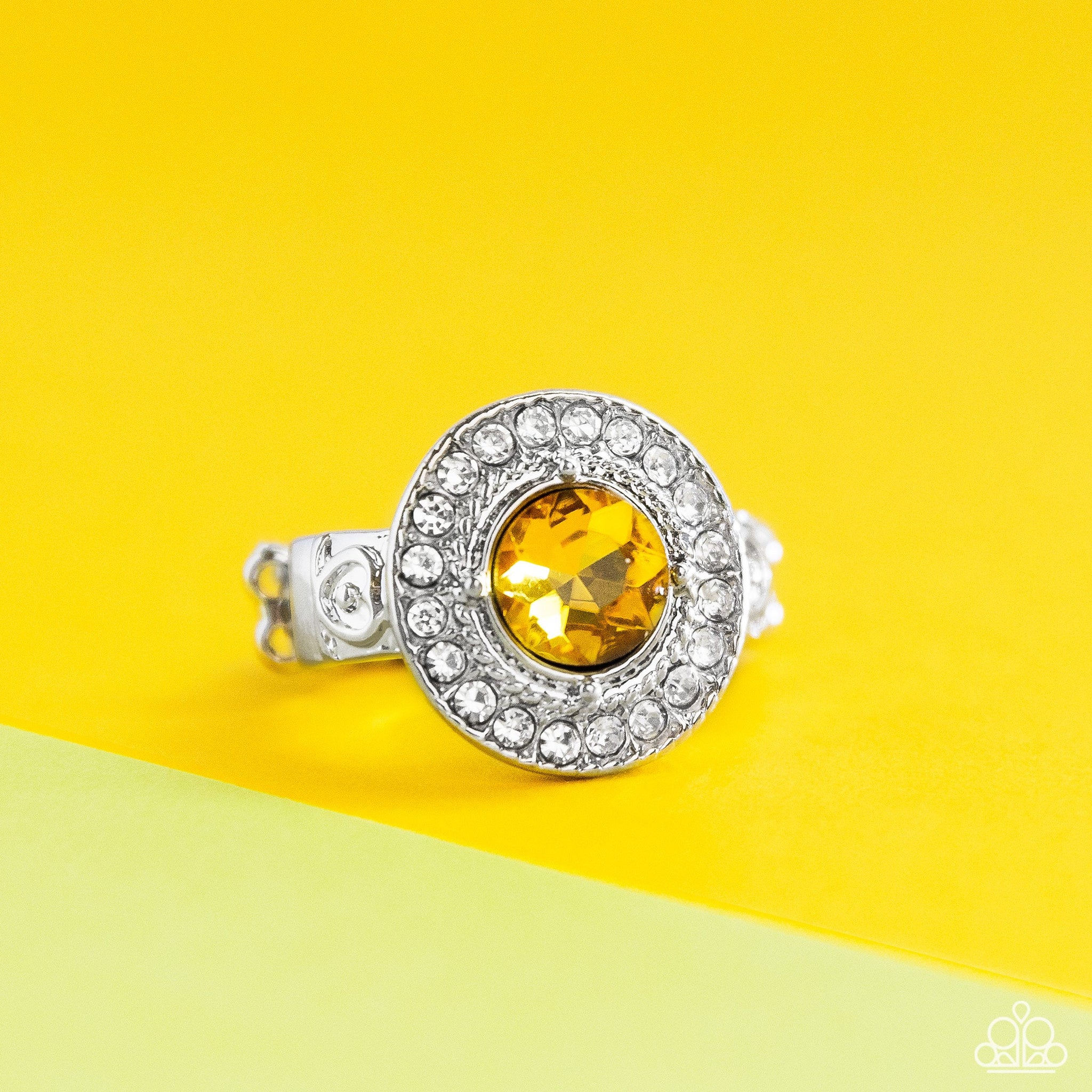 Targeted Timelessness - Yellow Paparazzi Ring (T46)