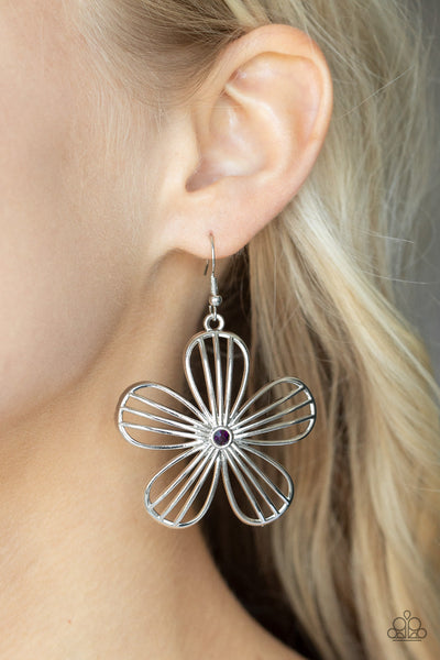 Meadow Musical - Purple Paparazzi Earring (#468)