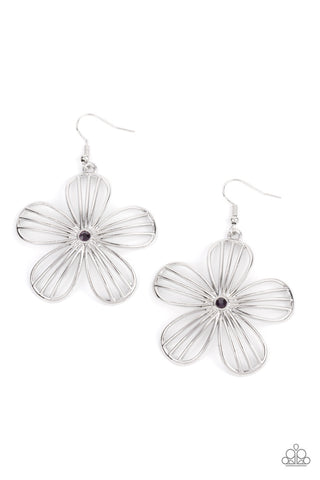 Meadow Musical - Purple Paparazzi Earring (#468)