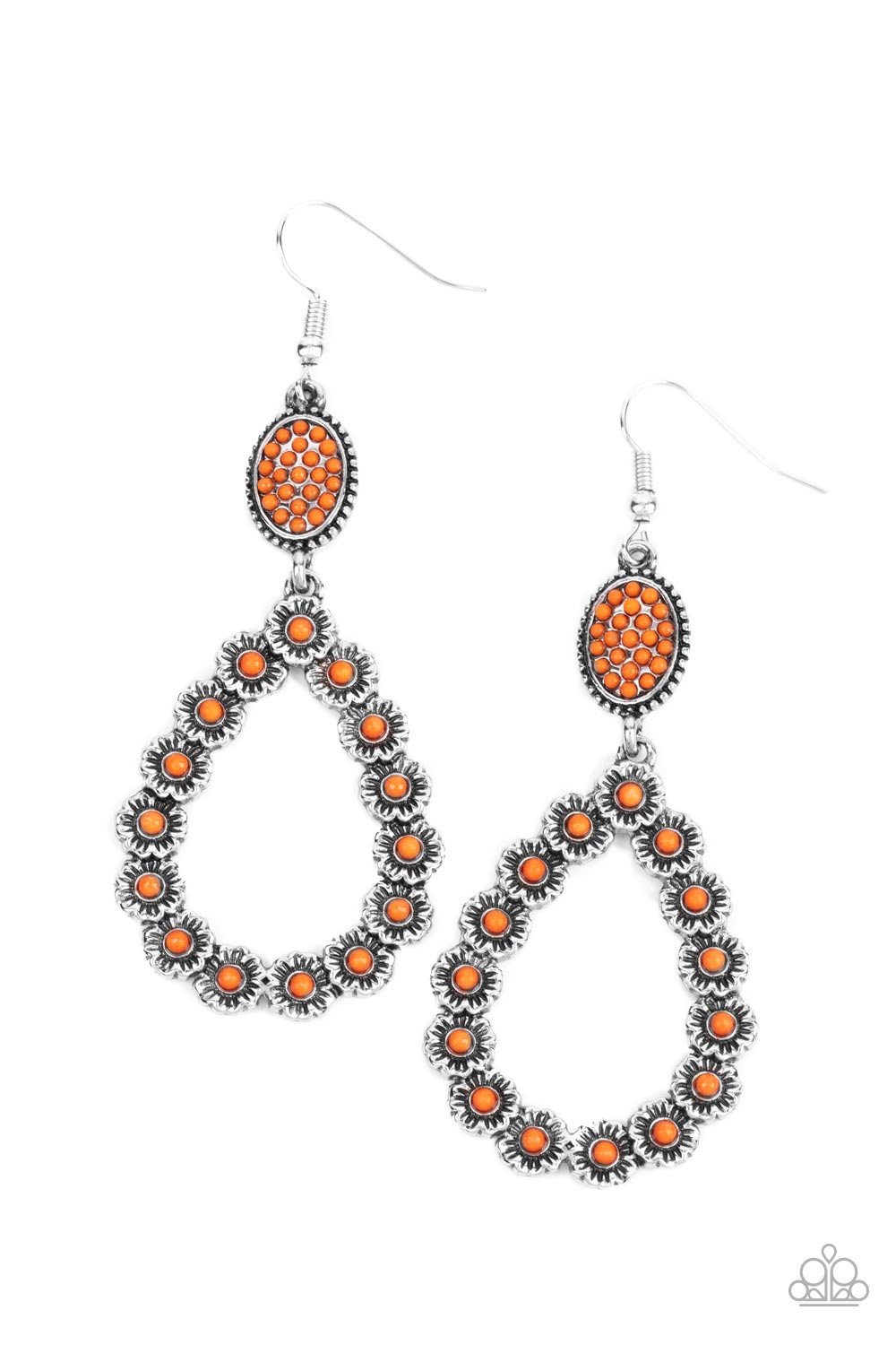 Farmhouse Fashion Show - Orange Paparazzi Earring (2338)