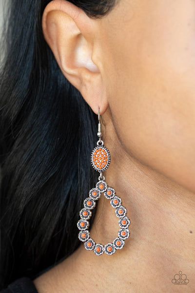 Farmhouse Fashion Show - Orange Paparazzi Earring (2338)