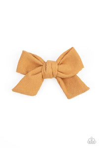 Corduroy Cowgirl - Yellow Paparazzi Hair Accessories (#4940)