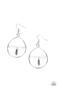 Free Bird Freedom - White Paparazzi Earring (PZ-3709)