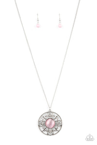 Celestial Compass - Pink Paparazzi Necklace (#3502)