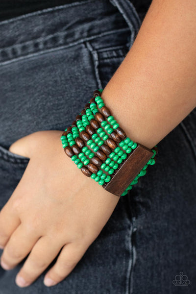 Tropical Nirvana - Green Paparazzi Bracelet (#3041)