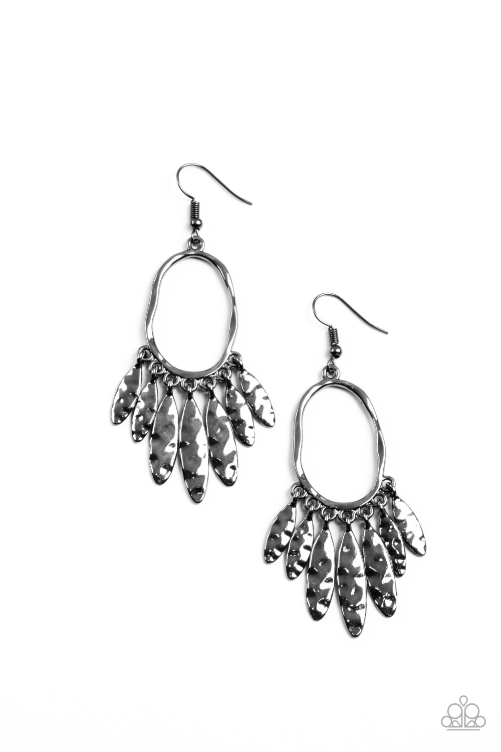 Artisan Aria - Black Paparazzi Earring (#3543)