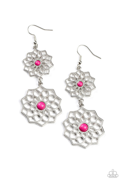 Posh Posy - Pink Paparazzi Earring (#3217)