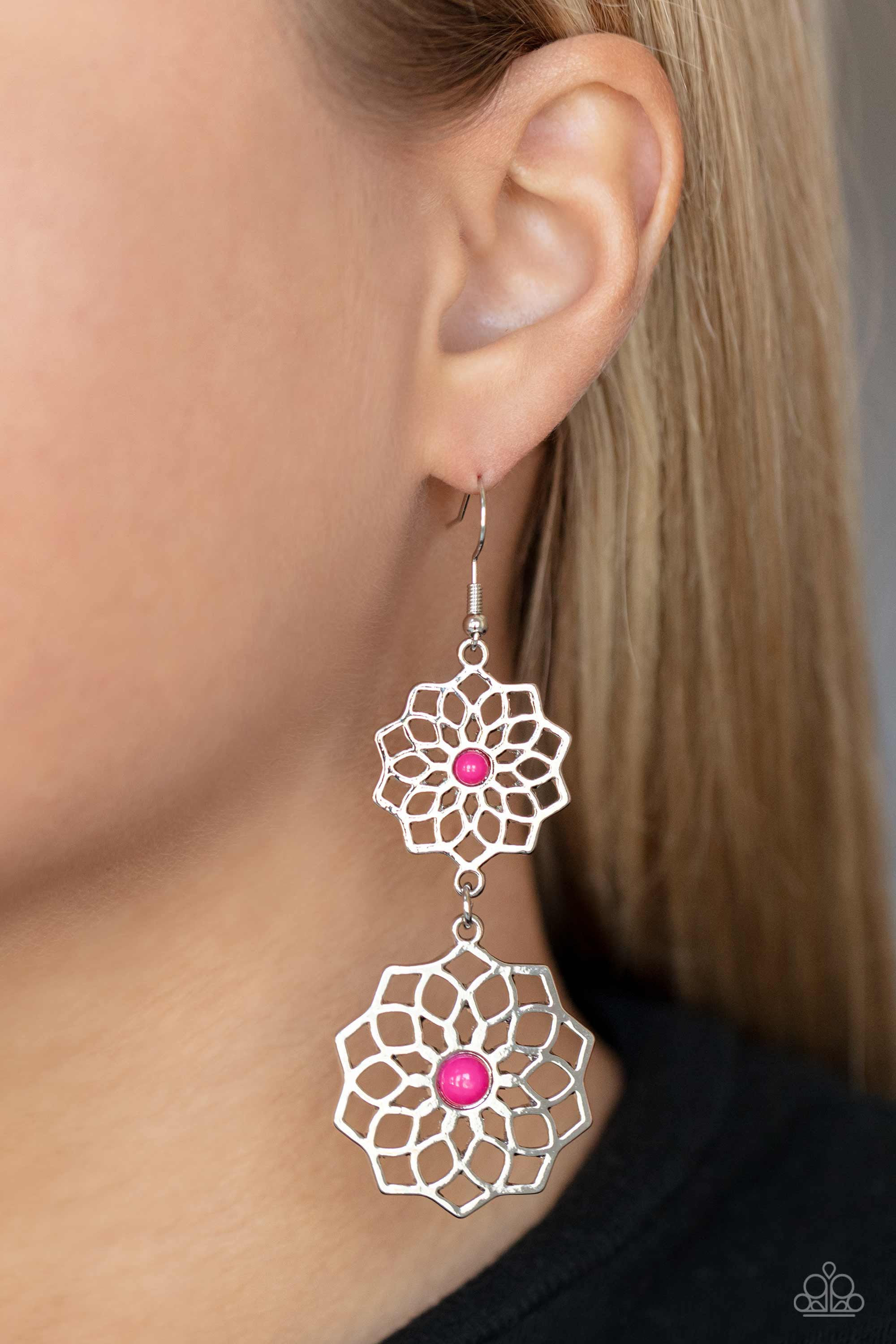 Posh Posy - Pink Paparazzi Earring (PZ-3217)