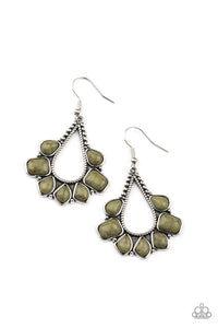 Mesa Trek - Green Paparazzi Earring