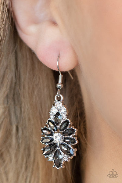 Gala Goddess - Silver Paparazzi Earring (3987)