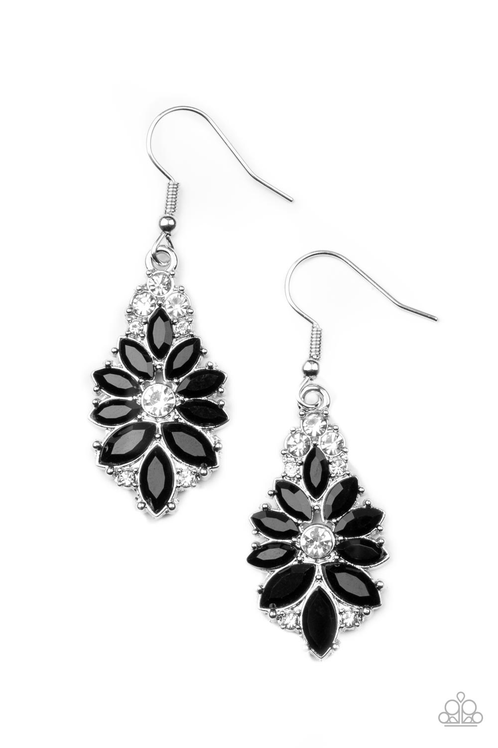 Gala Goddess - Black Paparazzi Earring (#3650)