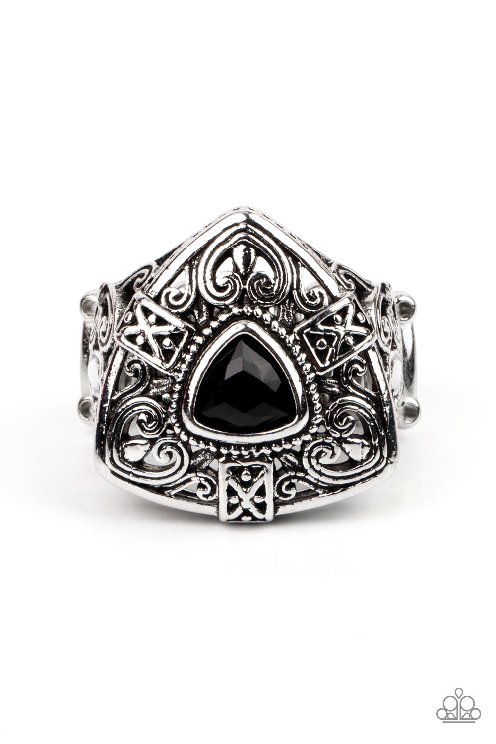 Charismatic Couture - Black Paparazzi Ring (T41)