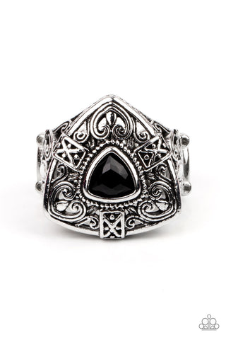 Charismatic Couture - Black Paparazzi Ring (T41)