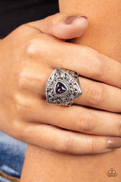 Charismatic Couture - Purple Paparazzi Ring (R376)