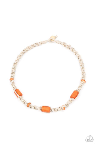 Explorer Exclusive - Orange Paparazzi Necklace (#3652)