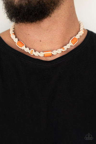 Explorer Exclusive - Orange Paparazzi Necklace (#3652)