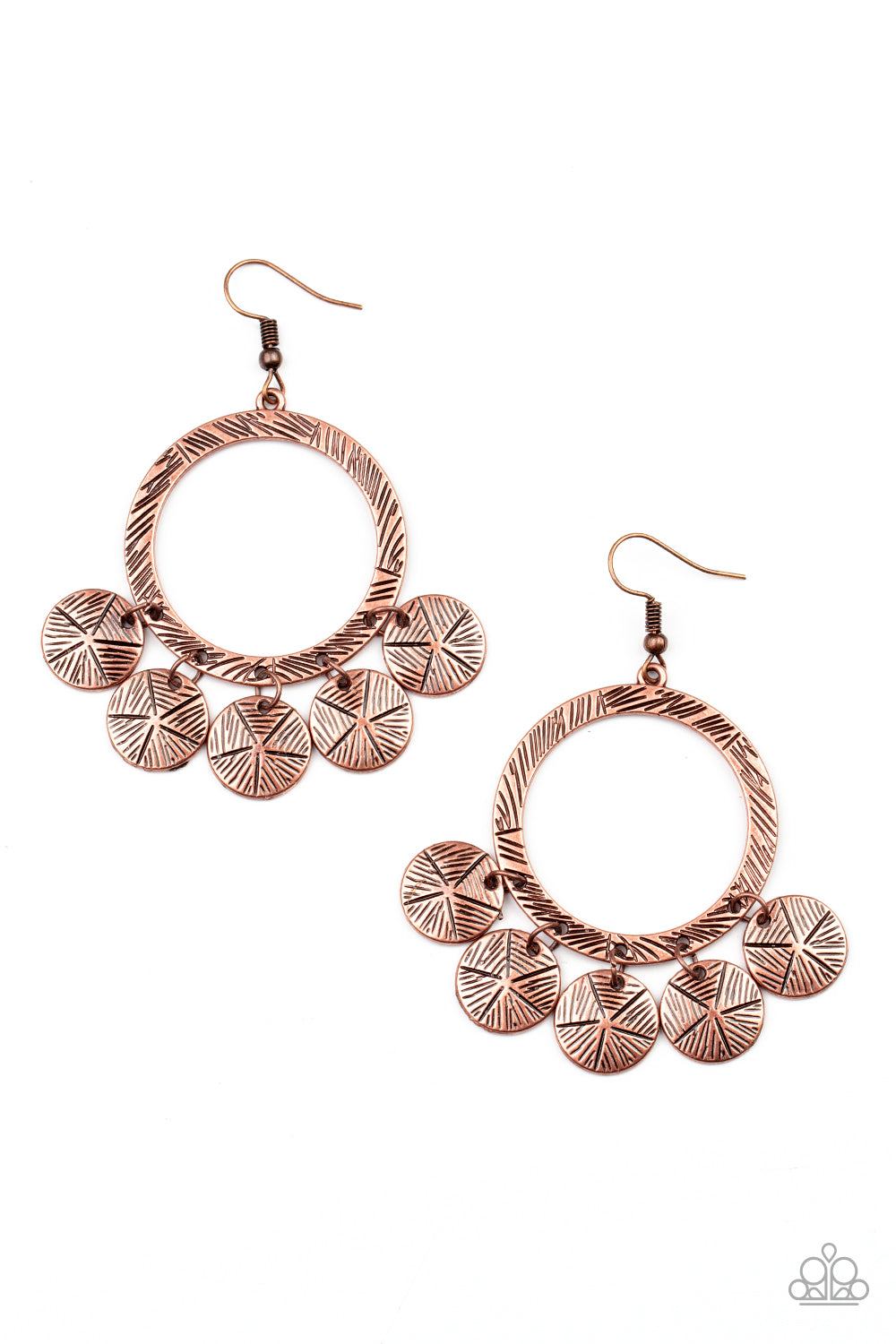 Trinket Tease - Copper Paparazzi Earring