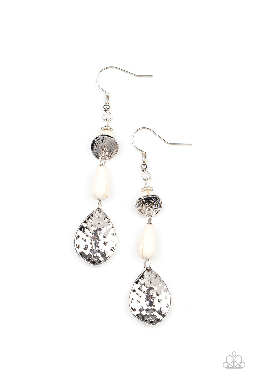 Artfully Artisan - White Paparazzi Earring