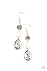 Artfully Artisan - White Paparazzi Earring