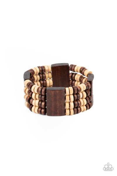 Aruba Attire - Brown Paparazzi Bracelet (#2080)