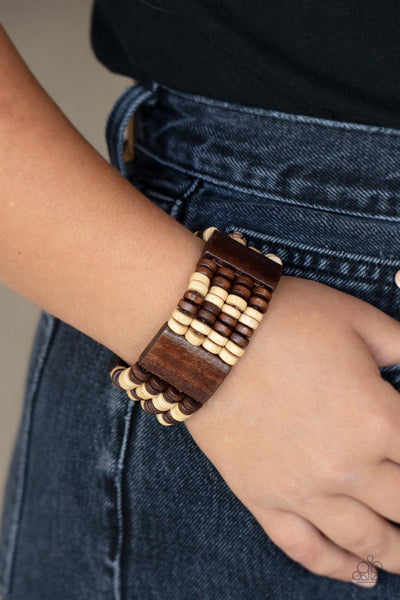 Aruba Attire - Brown Paparazzi Bracelet (#2080)