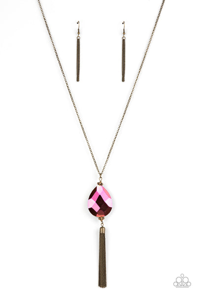 Interstellar Solstice - Brass Paparazzi Necklace