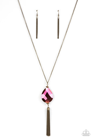 Interstellar Solstice - Brass Paparazzi Necklace