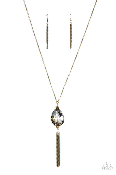 Interstellar Solstice - Brass Paparazzi Necklace