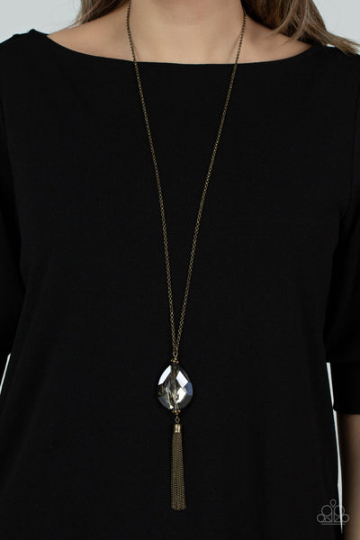Interstellar Solstice - Brass Paparazzi Necklace